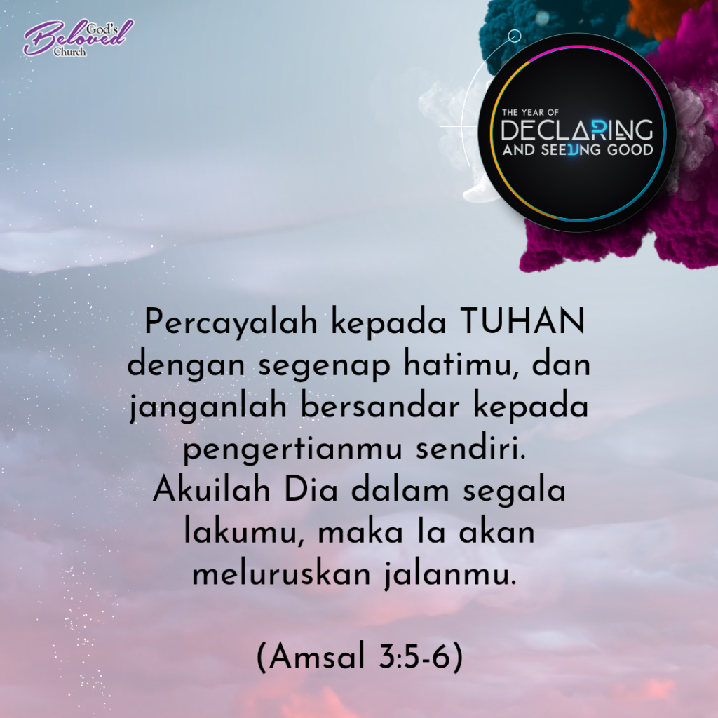 Ayat Renungan Mingguan Amsal 3:5-6 - God's Beloved Church